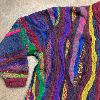 COOGI 00s chunky knit 3D cardigan