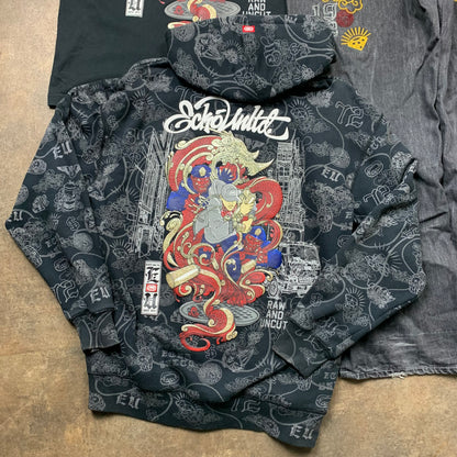 Ecko Unltd. 00s matching jeans, hoodie & tee set