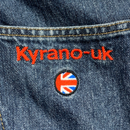 Kyrano UK 00s motorcycle flared lined jeans