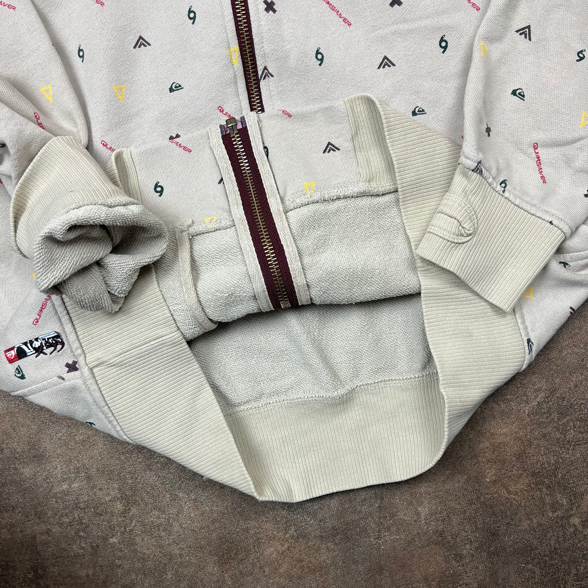Quiksilver 00s full zip hoodie (M)