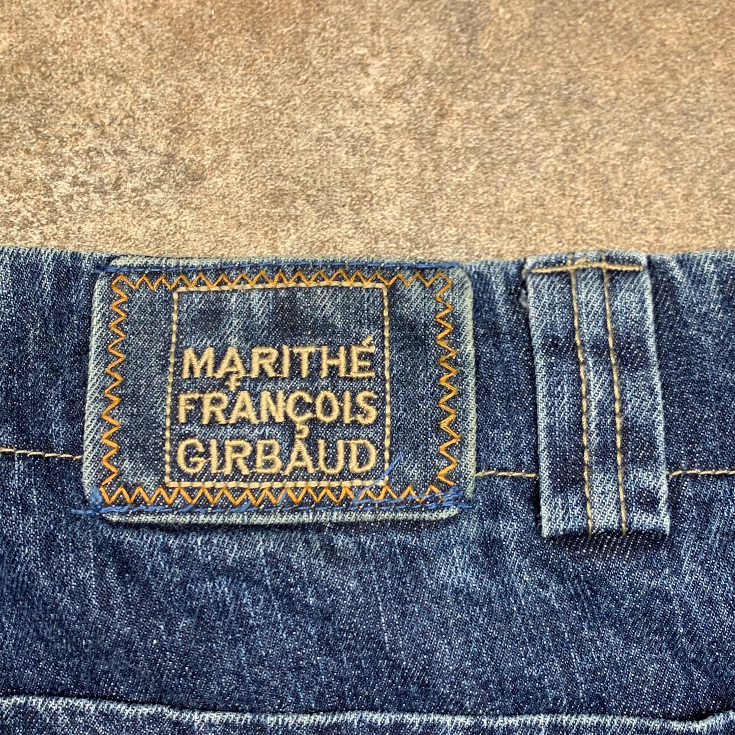 Marithé + Francois Girbaud 00s navy baggy cargo jorts (38")