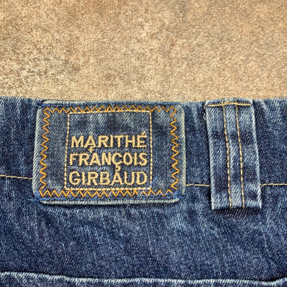 Marithé + Francois Girbaud 00s navy baggy cargo jorts (38")