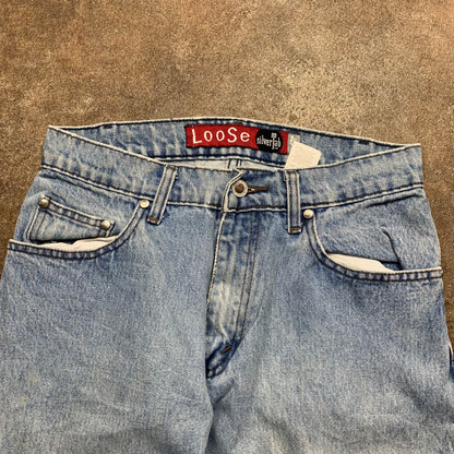 Levi's Silvertab 00s baggy pale blue jeans