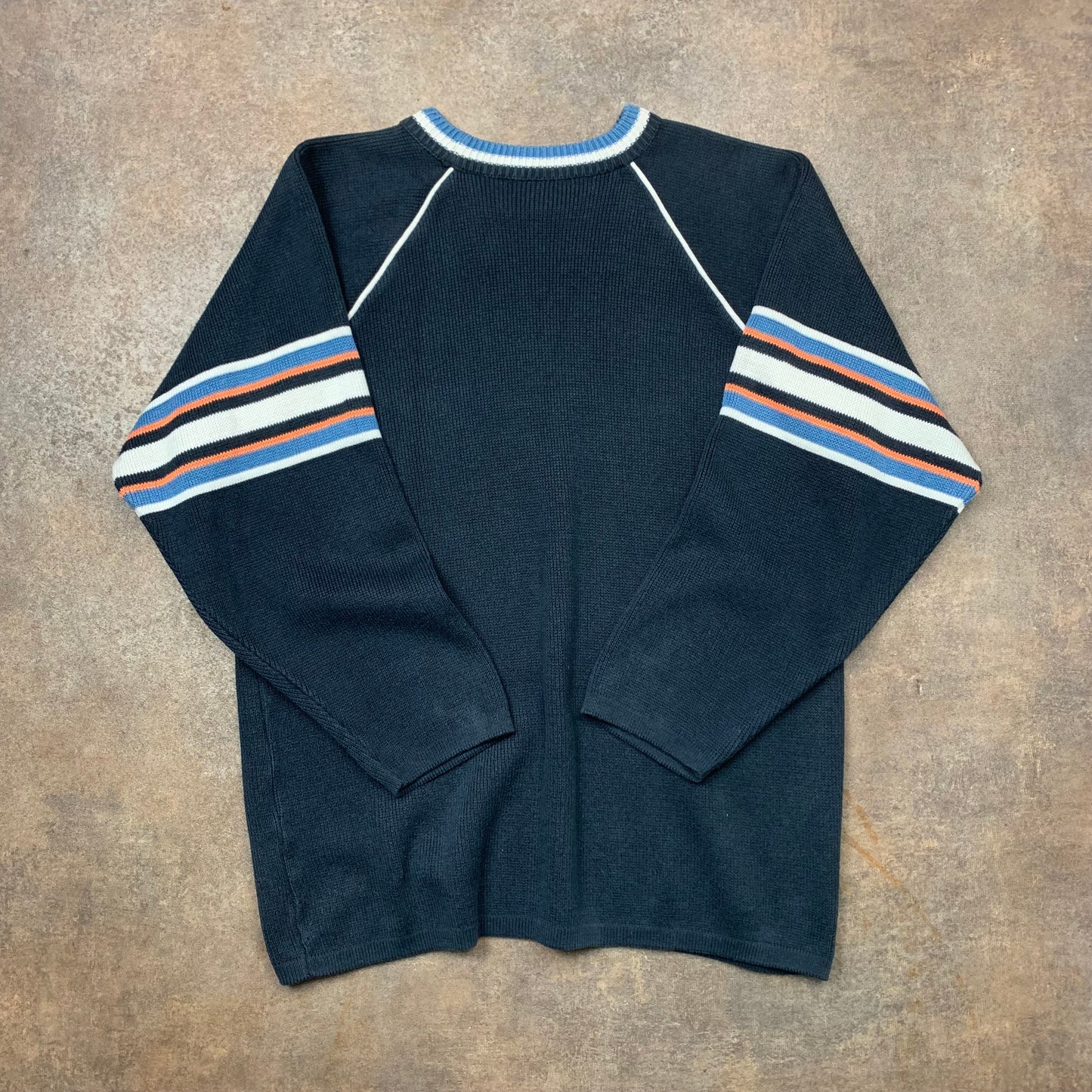 Billabong 90s navy knit sweater (L)