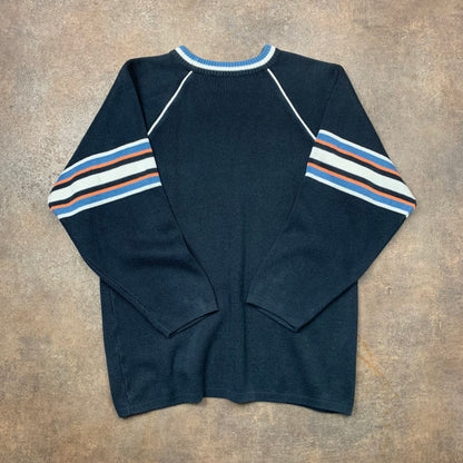 Billabong 90s navy knit sweater (L)
