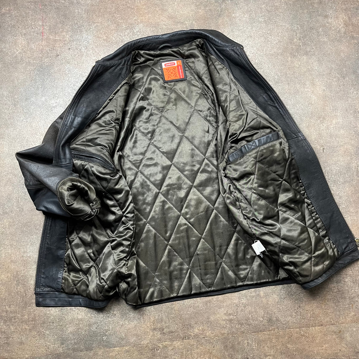 Oxbow 00s leather jacket (L)