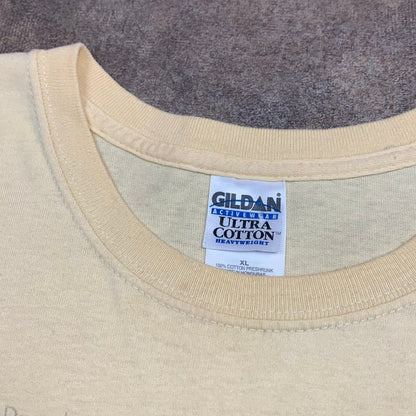 Elvis Presley 00s Gildan graphic cream beige tee