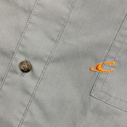 O'Neill 90s grey graphic button pocket shirt