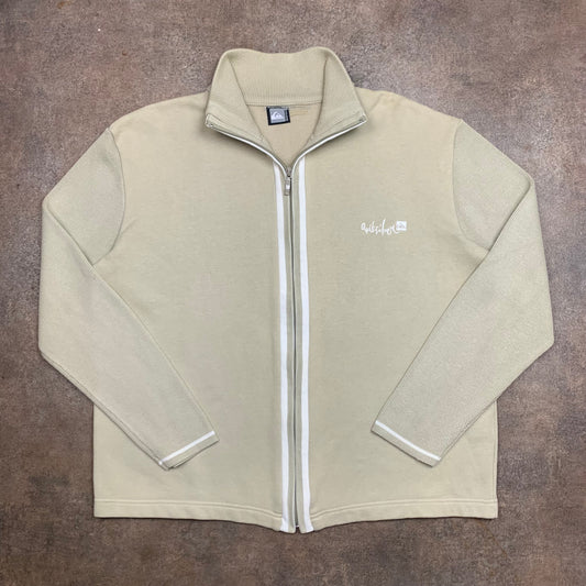 Quiksilver 90s cream boxy knit zip jumper