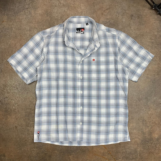 Quiksilver 00s plaid button shirt