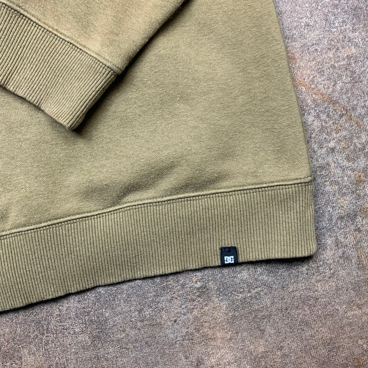 DC Shoes graphic khaki zip hoodie