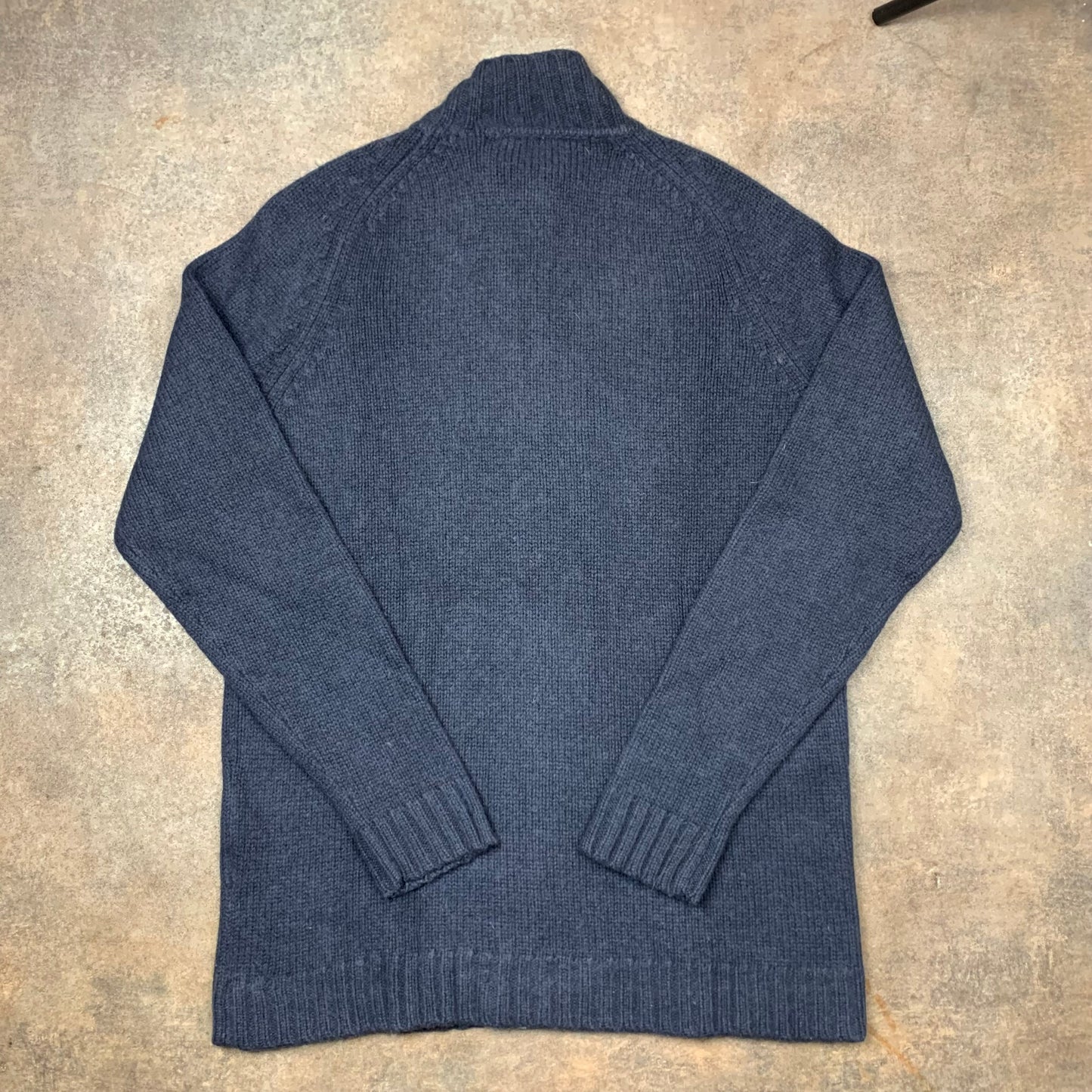 Yves Saint Laurent 00s navy zip fleece (XL)