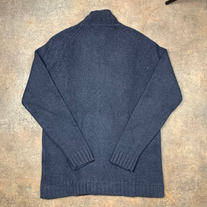 Yves Saint Laurent 00s navy zip fleece (XL)