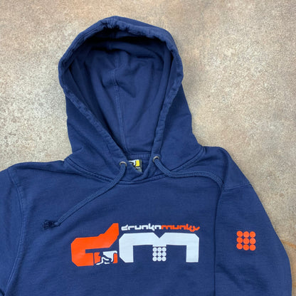 Drunknmunky 00s boxy graphic hoodie (M)