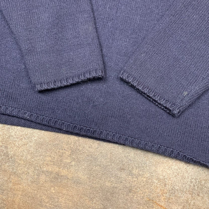 Oxbow 90s navy graphic knit (M)