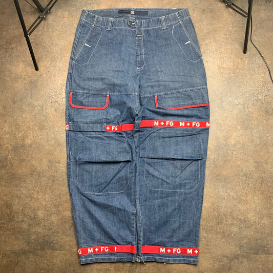 Marithé + François Girbaud 00s baggy velcro jeans