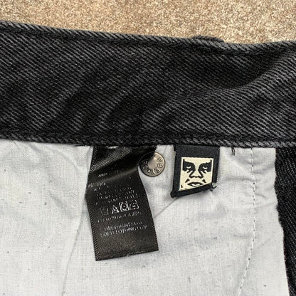 Obey baggy black denim jeans
