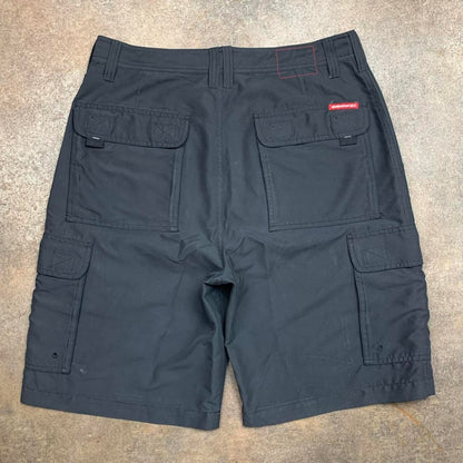 Quiksilver 90s black baggy cargo shorts