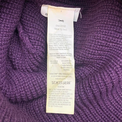 Volcom purple logo beanie
