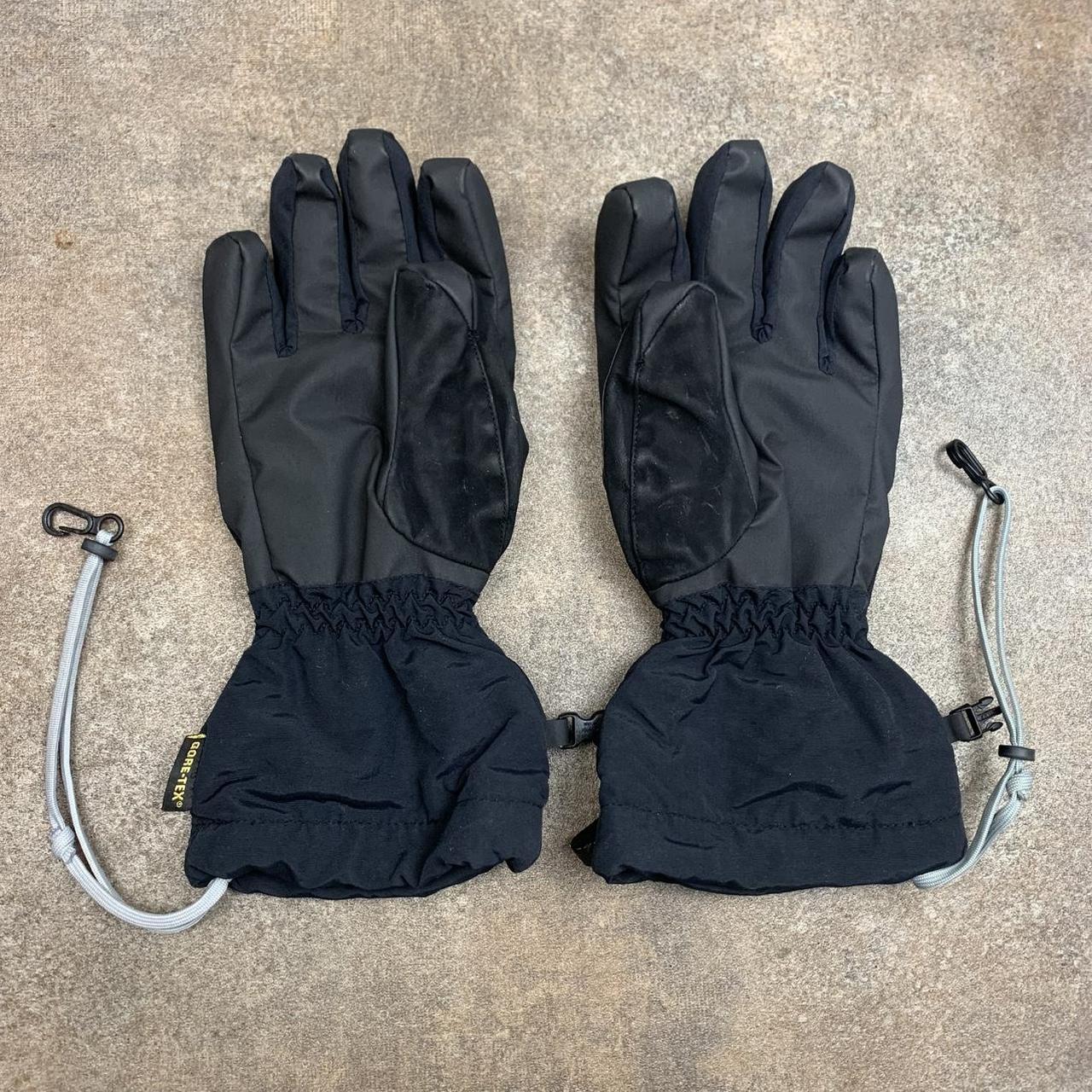 Mountain Hardwear technical black grey gloves