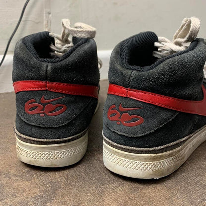 Nike 6.0 black 00s red skate trainers