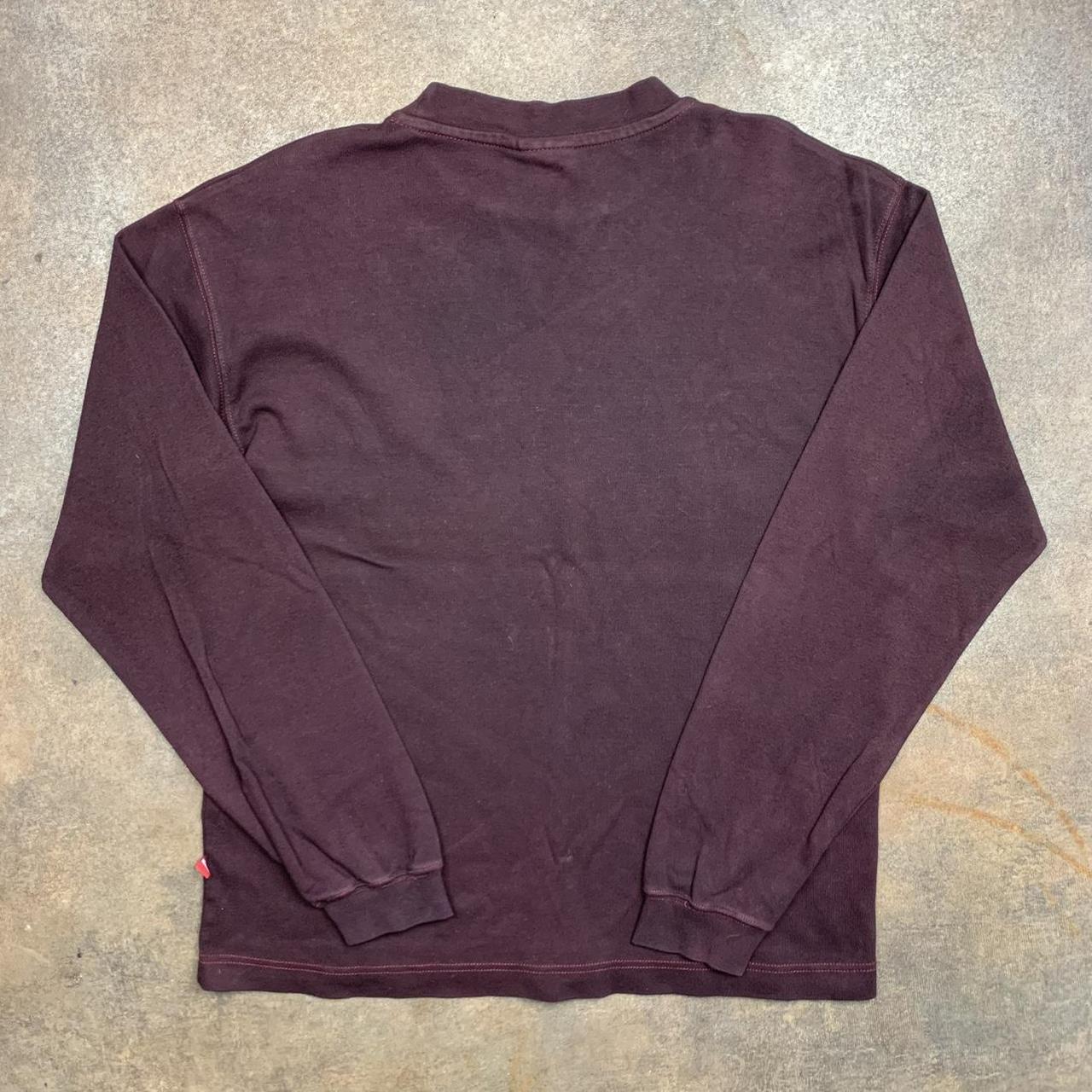 Quiksilver 00s maroon long sleeve tee
