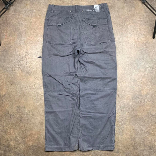 O'Neill 00s grey baggy graphic cargo trousers