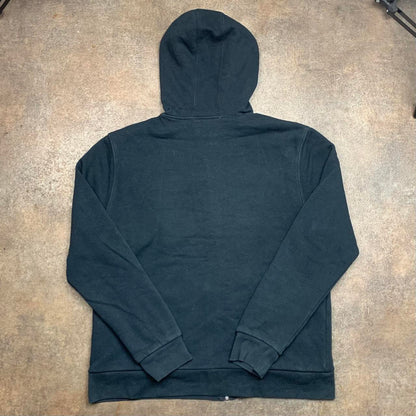 Quiksilver 00s reversible black white zip hoodie