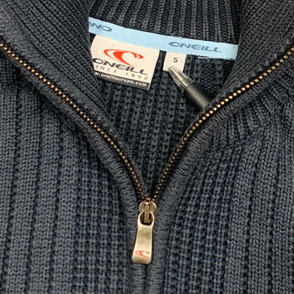 O'Neill 00s navy logo zip cardigan
