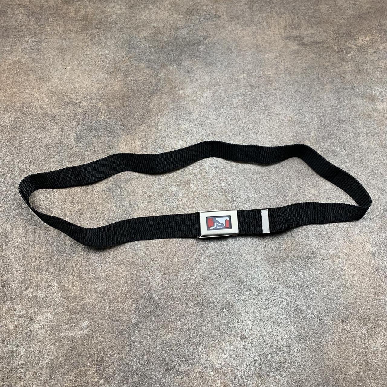 Drunknmunky 00s black webbed buckle belt