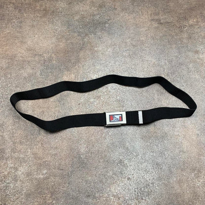 Drunknmunky 00s black webbed buckle belt