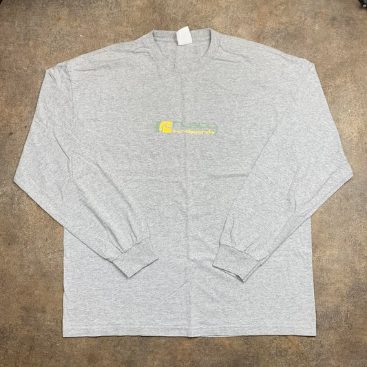 Rusty Surfboards 00s graphic grey long sleeve tee
