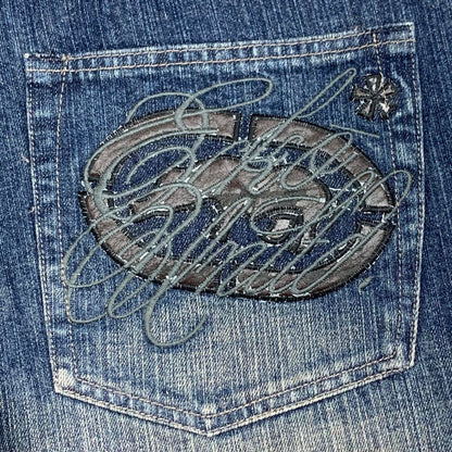 Ecko Unltd. 00s baggy faded navy blue denim jeans