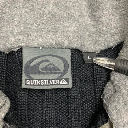 Quiksilver 90s black fleece sweater