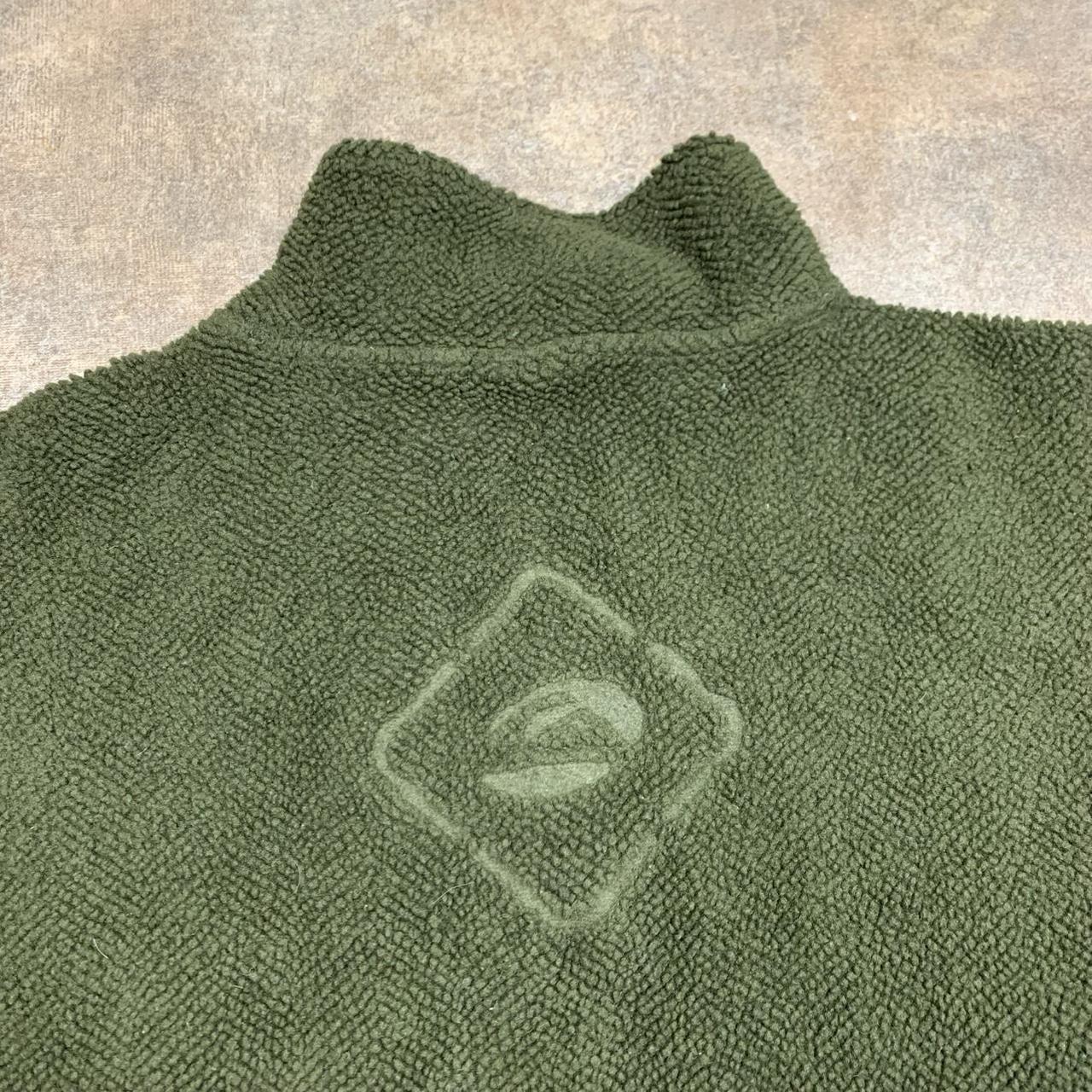 Quiksilver 90s khaki graphic boxy fleece