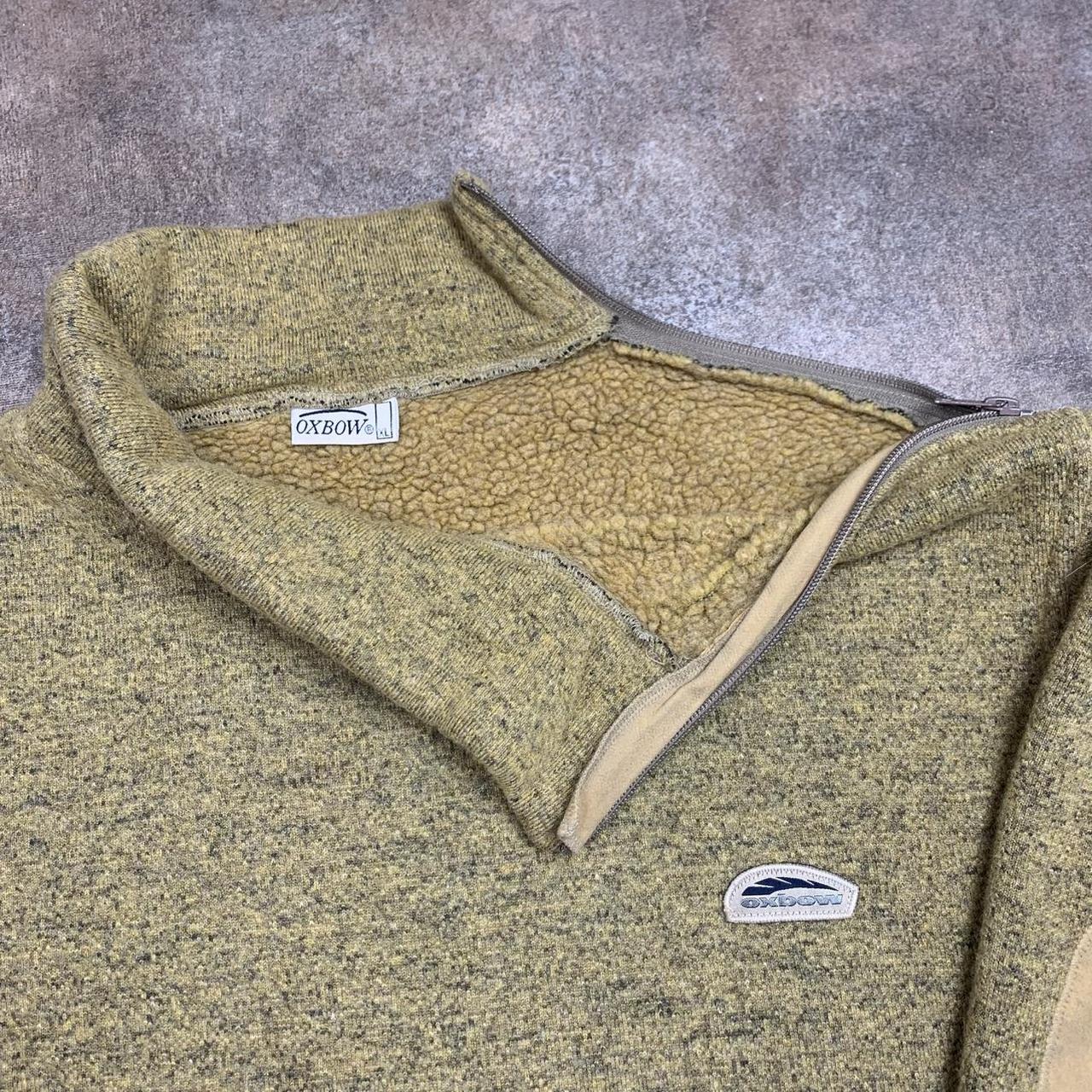 Oxbow 90s asymmetrical zip yellow chunky knit jumper