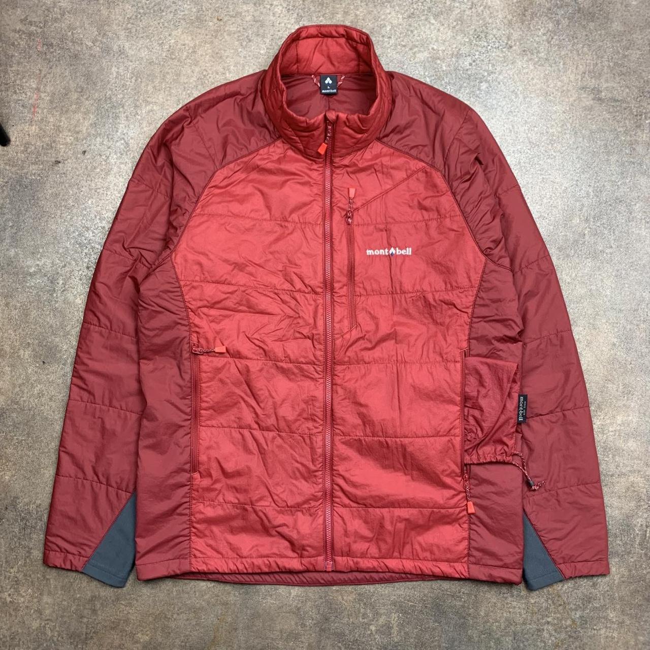 Montbell red maroon utilised windbreaker coat