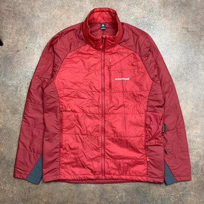 Montbell red maroon utilised windbreaker coat