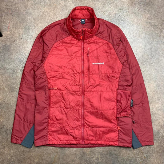 Montbell red maroon utilised windbreaker coat