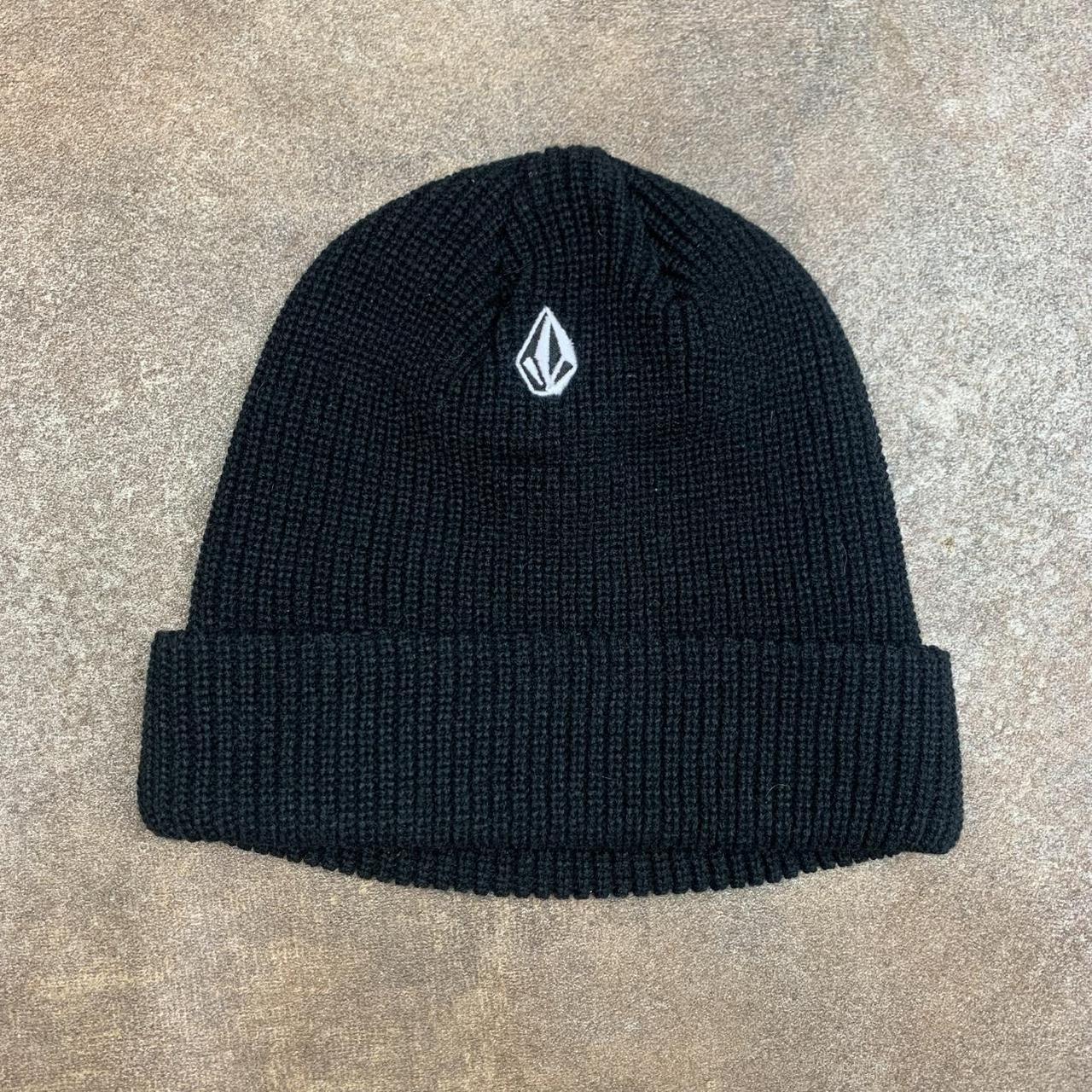 Volcom black logo beanie