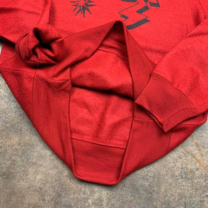 Hysteric Glamour 00s red boxy graphic hoodie