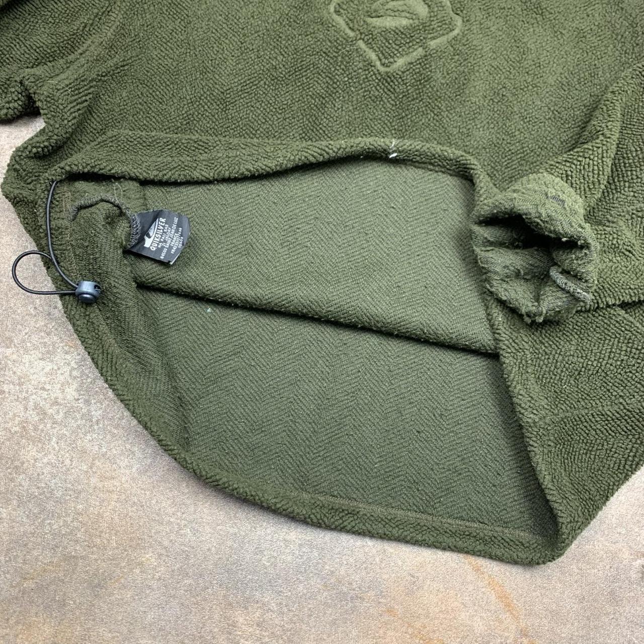 Quiksilver 90s khaki graphic boxy fleece