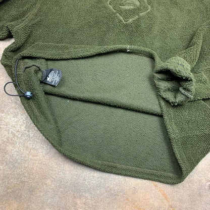 Quiksilver 90s khaki graphic boxy fleece