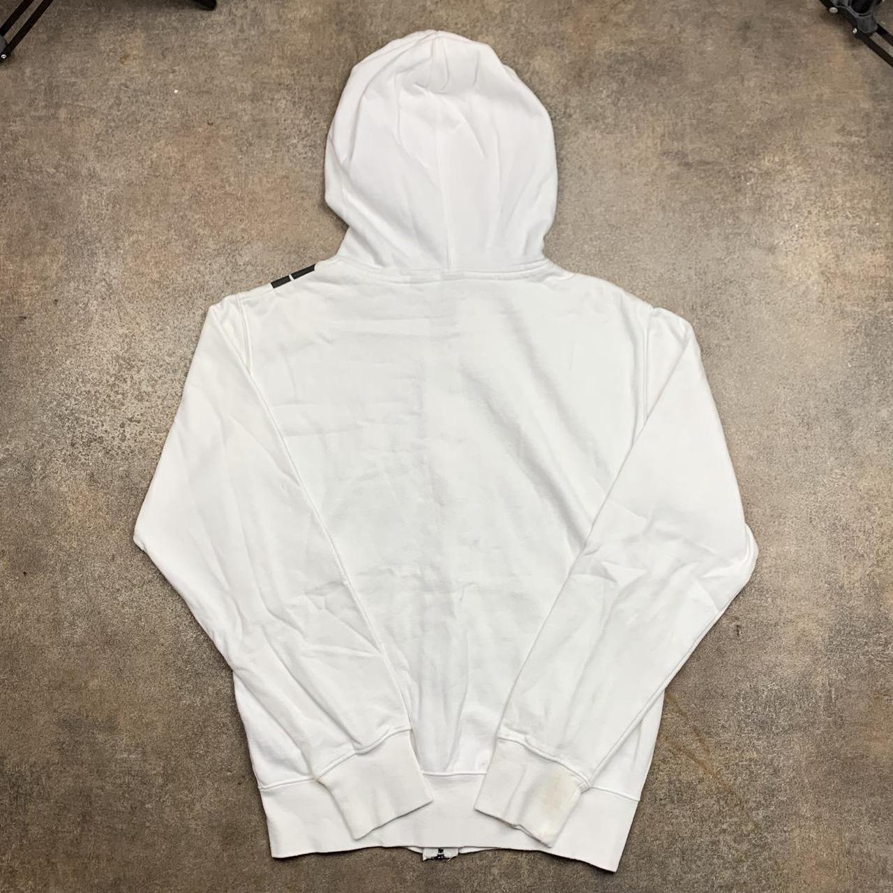 Fox Racing 00s white black zip hoodie