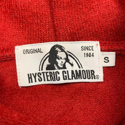 Hysteric Glamour 00s red boxy graphic hoodie