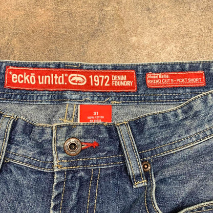 Ecko Unltd. 00s baggy blue denim jorts