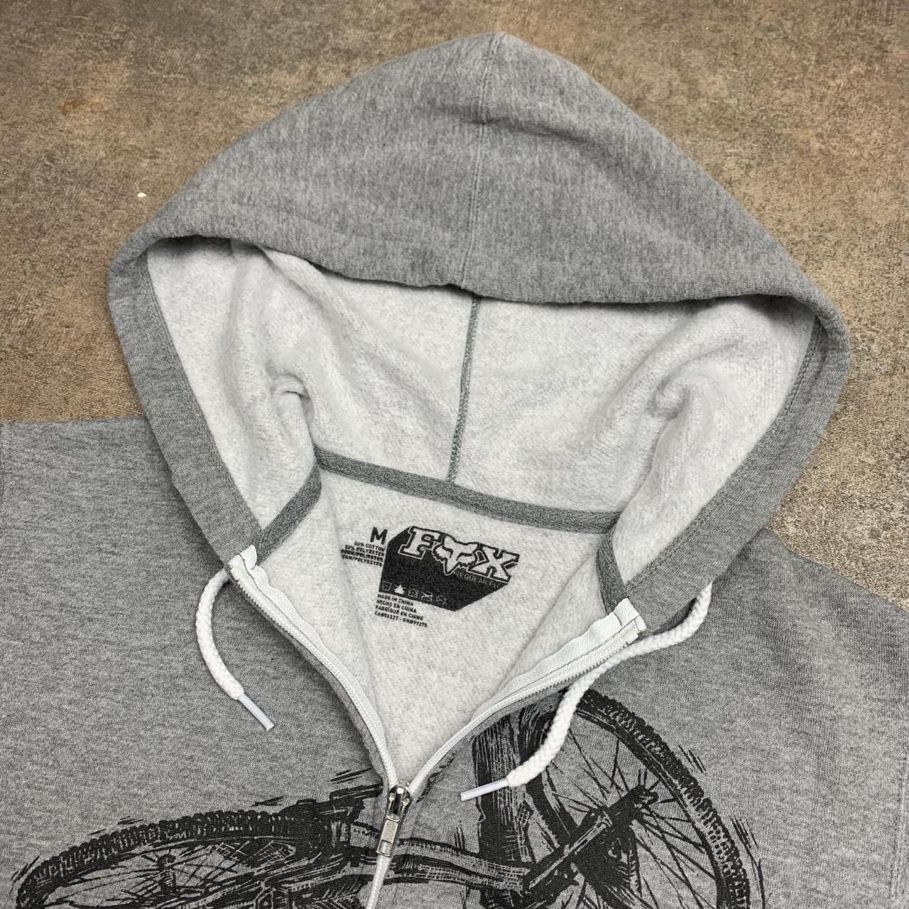 Fox Racing x Red Bull graphic grey zip hoodie
