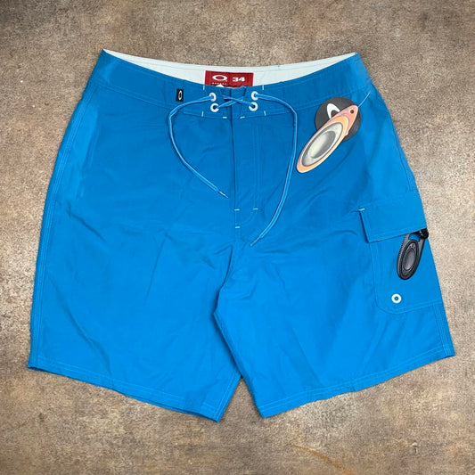 Oakley Software 00s blue baggy boardshorts