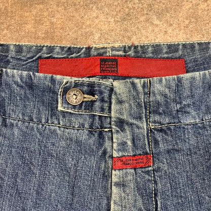 Marithé + François Girbaud 00s baggy velcro jorts (40")