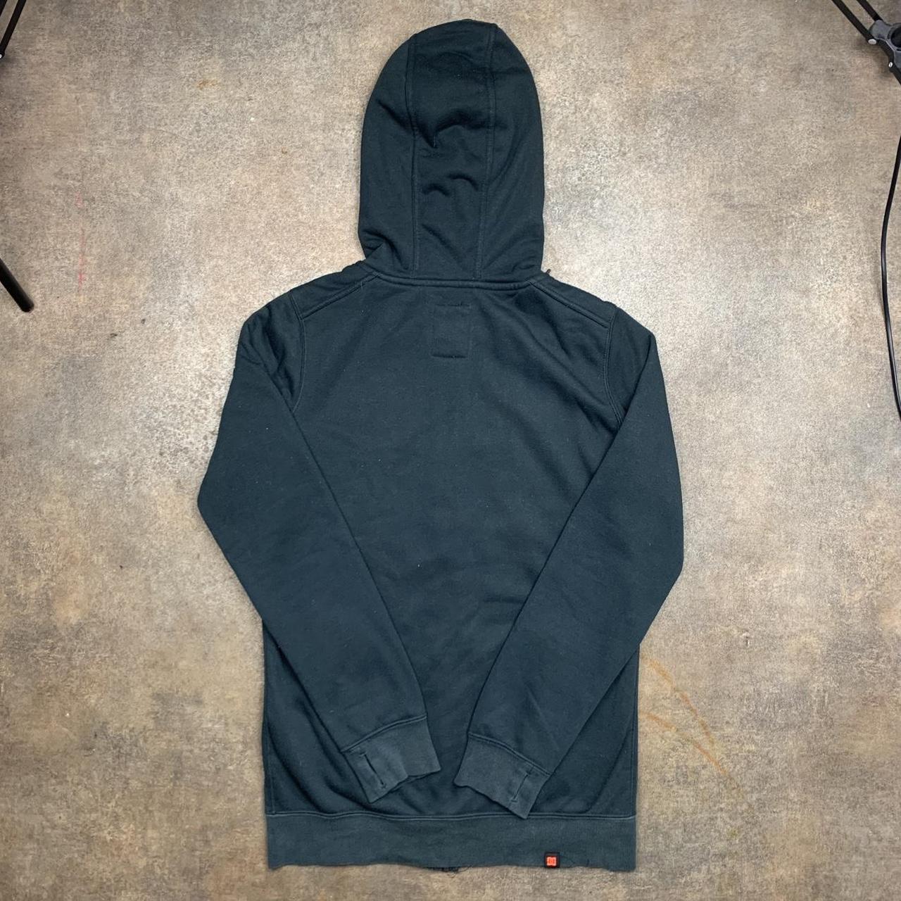 DC Shoes grunge black zip fleece lined hoodie